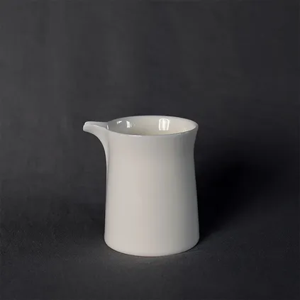  |脂白君子公杯羊脂玉白瓷功夫茶具配件公道杯茶海手绘青花描金过滤组茶道